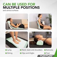 Tunturi Spijkermat met kussen - Acupressuur - Meditatie Mat - Acupunctuur Set - 68x42x2 cm - Mint - thumbnail