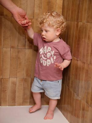 Denimshort baby double stone