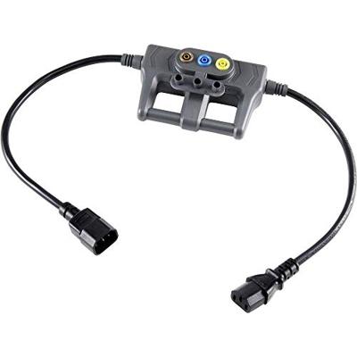 VOLTCRAFT CAA-1L 10 Meetadapter Apparaatstekker, male C14 - Apparaatstekker, female C13 10A Donkergrijs VOLTCRAFT CAA-1L 10 Meetadapter Apparaatstekker, male C14 - Apparaatstekker, female C13 10A Donkergrijs