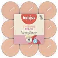 Bolsius geurtheelicht true scents peach 18 stuks - thumbnail