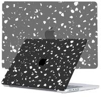 Lunso MacBook Pro 14 inch (2021-2023) cover hoes - case - Terrazzo Bergamo - thumbnail