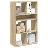 Boekenkast 66x31x112 cm bewerkt hout sonoma eikenkleurig - thumbnail
