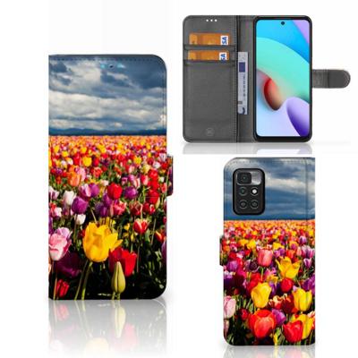 Xiaomi Redmi 10 Hoesje Tulpen Xiaomi Redmi 10 Hoesje Tulpen