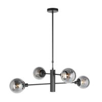Steinhauer Design hanglampConstellation zwart met smoke glas - 3804ZW - thumbnail