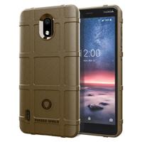 Volledige dekking schokbestendig TPU Case voor Nokia 3.1 A (bruin) - thumbnail
