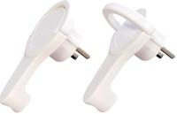 Scanpart Stekker Met Ra Plat Haaks Wit - thumbnail