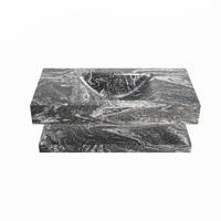 MONDIAZ ALAN-DLUX 90cm planchet Lava. Vrijhangende wastafel CLOUD midden zonder kraangat, kleur Lava. - thumbnail