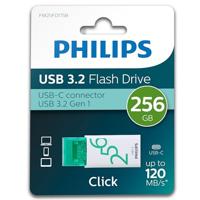 Philips USB 3.2 256GB Click Series Gen 1 USB-C USB flash drive USB Type-A 3.2 Gen 1 (3.1 Gen 1) Wit - thumbnail