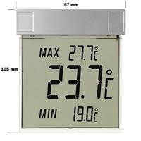TFA Dostmann 30.1025 30.1025 Raamthermometer Zilver - thumbnail