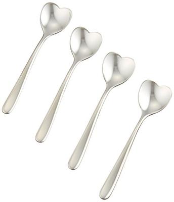 Alessi Big love Koffielepeltjes rvs hartvormig, per 4