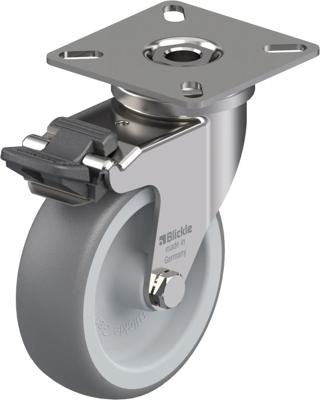 Blickle LPXA-TPA 75G-FI Zwenkwiel met rem Wieldiameter: 75 mm Draagvermogen (max.): 75 kg 1 stuk(s)