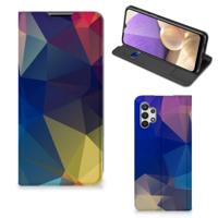 Samsung Galaxy A32 5G Stand Case Polygon Dark - thumbnail