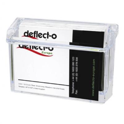 Deflecto visitekaarthouder transparant