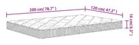 Schuimmatras middelzacht 120x200 cm - thumbnail