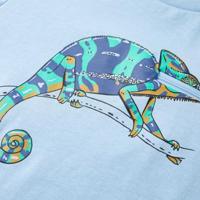 Kindershirt met korte mouwen 104 lichtblauw - thumbnail
