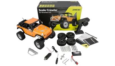 Amewi Hyper Go SC+ Scale Crawler FOC 1:12 Brushless RC modelauto voor beginners Elektro Crawler 4WD RTR 2,4 GHz Met lichteffect Amewi Hyper Go SC+ Scale Crawler FOC 1:12 Brushless RC modelauto voor beginners Elektro Crawler 4WD RTR 2,4 GHz Met lichteffect