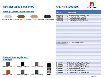 Italeri 510003701 Auto (bouwpakket) 1:24