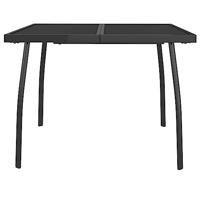 Tuintafel 100x100x72 cm staalgaas antracietkleurig - thumbnail