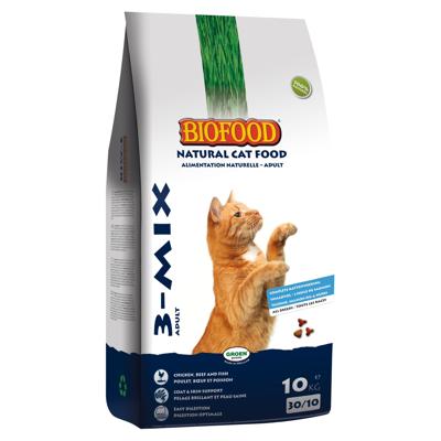BF Petfood 3-Mix Adult kattenvoer 10 kg BF Petfood 3-Mix Adult kattenvoer 10 kg