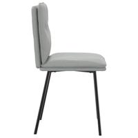 Eetkamerstoelen 2 st fluweel lichtgrijs - thumbnail