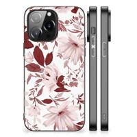Kleurrijke Telefoonhoesje iPhone 14 Pro Max Watercolor Flowers - thumbnail