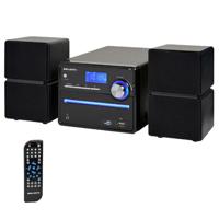 Majestic 122336_BK Micro HiFi-systeem met CD/MP3-speler en FM-stereo-radio, zwart - thumbnail