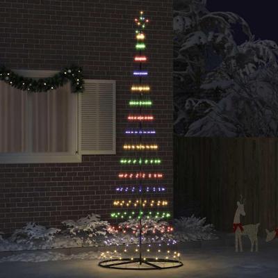 LED Kerstboom Multikleur 138.5 x 138.5 x 399 cm Metaal