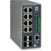LevelOne Switch 8X GE Igu-1271 4Xgsfp 8Xpoe - thumbnail