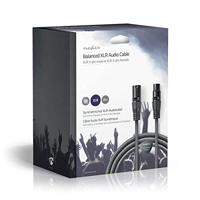 Gebalanceerde XLR-Audiokabel | XLR 3-pins male - XLR 3-pins female | 20 m | Grijs - thumbnail
