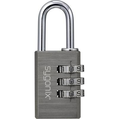 Sygonix SY-6932310 Hangslot 30 mm 3-Digit Titaangrijs Cijferslot