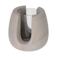 Jens Living Theelichthouder Tijn Grijs - thumbnail