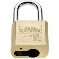Burg Wächter 116 PC 50 HB 80 Niro Hangslot 51.3 mm Messing Hangslot voor profielcilinder - thumbnail