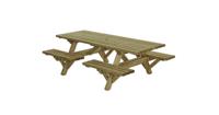 Picknicktafel open instap Talen Buitenmeubelen - Talen buitenmeubelen - thumbnail