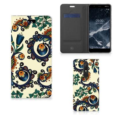Telefoon Hoesje Nokia 5.1 (2018) Barok Flower Telefoon Hoesje Nokia 5.1 (2018) Barok Flower