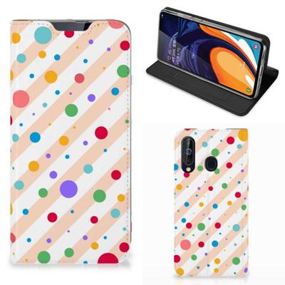Samsung Galaxy A60 | Hoesje met Magneet | Dots Samsung Galaxy A60 | Hoesje met Magneet | Dots