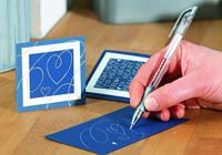 Edding gelroller 2185 goud en zilver, blister met 2 stuks - thumbnail