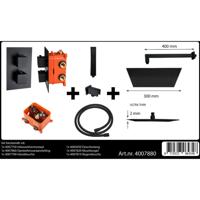 Best Design Best-Design "One-Pack" Inbouw-Regendoucheset "Stylmo-Nero M-300" Mat-Zwart - thumbnail