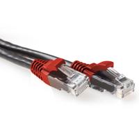 ACT IB6202 CAT6A U/UTP Patchkabel Cross-Over Zwart +Rode Thules - 2 meter - thumbnail