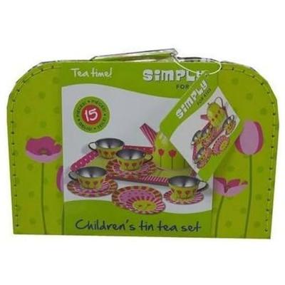 Simply For Kids tinnen tulpen theeservies in koffer