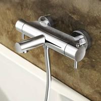 Hotbath Buddy Badmengkraan - thermostatisch - met uitloop - chroom B022CR - thumbnail