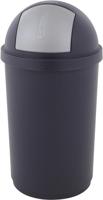 Curver vuilbak met push-deksel 50 l, blauw en grijs - thumbnail