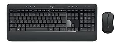 Toetsenbord en draadloze muis Logitech MK540 Frans Zwart Zwart/Wit AZERTY