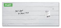 Sigel SI-GL381 Glasmagneetbord Artverum White Wood 130x55 cm Wit - thumbnail