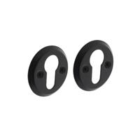 Intersteel Set van 2 cilinderrozettenTira rond zwart schroef - 0023.317387 - thumbnail