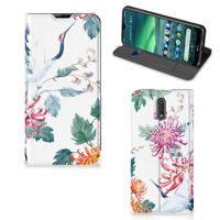 Nokia 2.3 | Hoesje maken | Bird Flowers - thumbnail