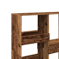 Boekenkast 100x33x135 cm bewerkt hout oud houtkleurig - thumbnail