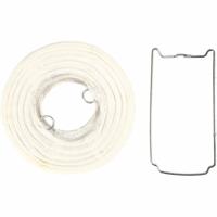 Creativ Company Papieren lamp, rond, d 7,5 cm, wit, 10 stuk/ 1 doos - thumbnail