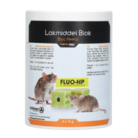 Knock Pest Lokmiddel Blok voor muis&rat Fluo-NP 4 x 15 g - thumbnail
