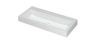 INK Wastafel Momento Polystone zonder kraangat 100 cm x 45 cm x 9 cm Glans wit 3421030 - thumbnail