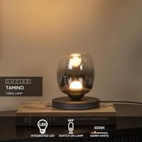 Lucide TAMINO - Tafellamp - Ø 15 cm - LED - 1x6W 3000K - Zwart - thumbnail